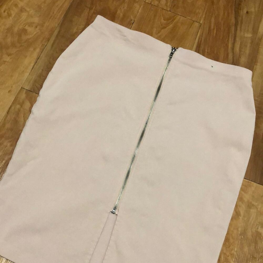 Atmosphere Blush Pink Front Zipper Pencil Skirt Size 10